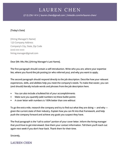 Cover Letter Templates for 2024 .